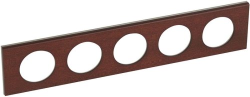 Рамка универсальная Legrand Celiane Corian 5-м. дерево орех картинка